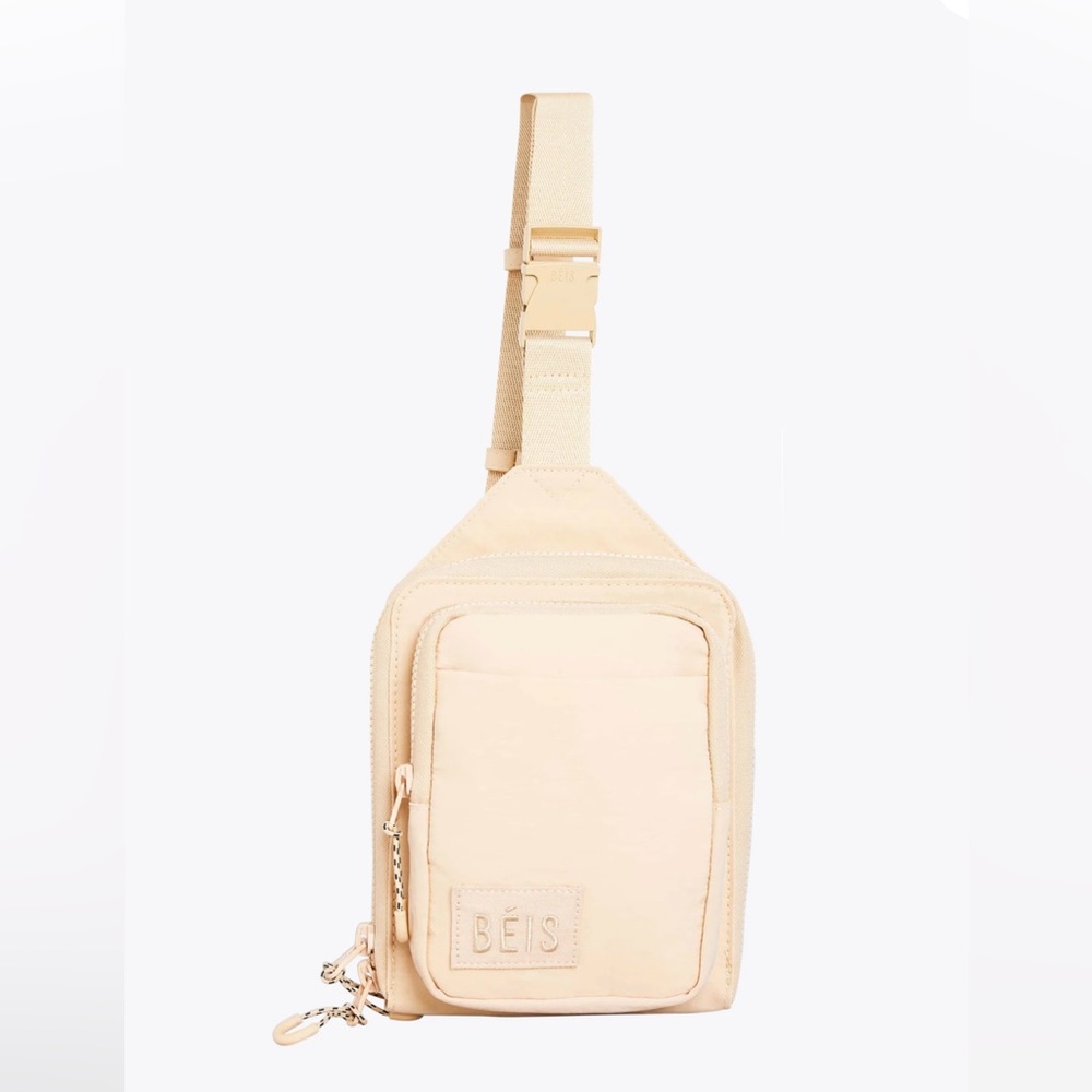BEIS Cream Crossbody Bag
